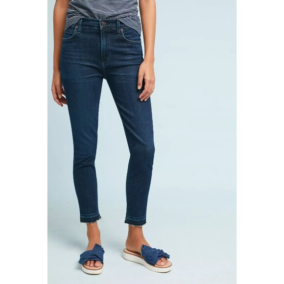 NWT Citizens of Humanity Rocket Crop in Marisol Split Hem Stretch Skinny Jean 29 - Picture 1 of 11